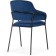 STULL OF THE METALLARCASE INKLE Metal/velor, black/blue 57x56x82 cm