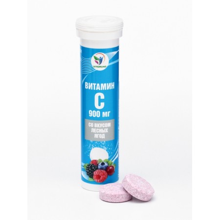 Vitamin C drink with the taste of forest berries Vitamuno, 10 sparkling tablets