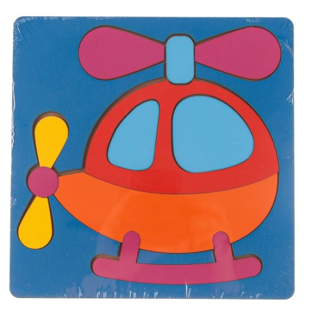 Puzzle "Helicopter", painted tree-6