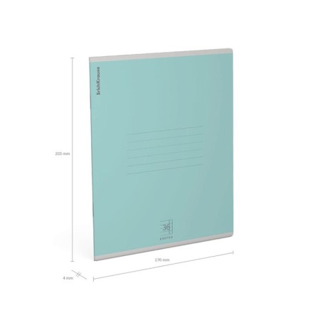 A notebook of 36 sheets in the Erichkrause "Nature Colors" cage, cover coated cardboard, offset unit, mix-7