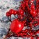 Decor "Winter charm" a twig with berries and an apple, 22 cm