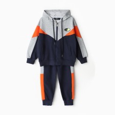 Kids' costume (sweatshirt/pants), dark blue color, height 86-92cm