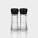 Set of glass mills, 80 ml, 2 pcs, black color