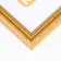 Photo frame plastic "reed" 21x30 cm, gold