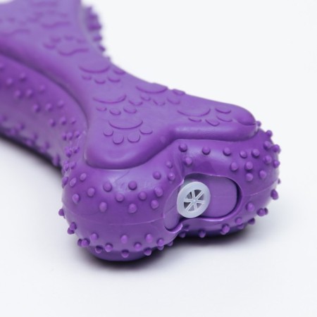 Chewing toy "Volumetric bone with paws", TPR, 12 cm, purple-4