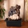 Fountain "Piglets at the mill" 16x20x26 cm (without ball, with backlight)