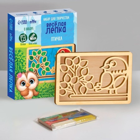 Plasticine pictures "Bird" 210x148 mm-1