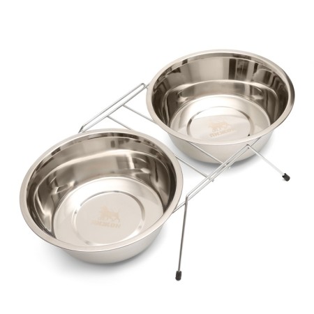 A set of 2 bowls on a stand, 2 x 2.5 liters-3