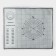 Reinforced rug with marking Konfinetta, silicone, 60 × 50 cm, black color