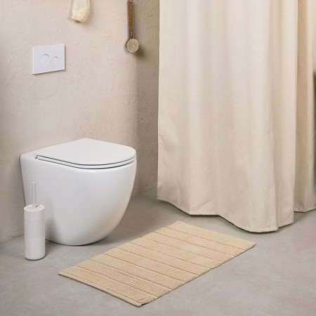 Bathroom soft rug, 50x80 cm, beige color-1