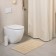 Bathroom soft rug, 50x80 cm, beige color