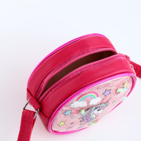 Bag's bag with lightning, raspberry color-2