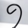 Summary metal, glass per 1 candle “curl” d-7.5 cm, gold, black 12x11x21 cm