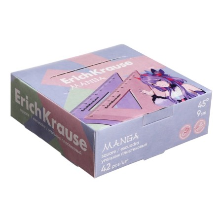 Triangle 45*/ 9 cm Erichkrause Manga, plastic, in box display, mix-5