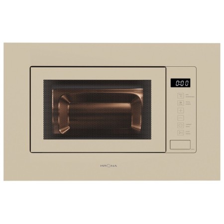 Built -in microwave oven Krona Brille 60 IV, 700 watts, 20 l, 6 modes, grill, beige 107975-1