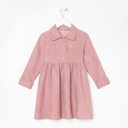 Платье детское KAFTAN "Velvet", р. 30 (98-104), пыльно-розовый-6