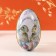 Casket Metal Egg "Two Easter Bunnies" 7x6.5x11 cm