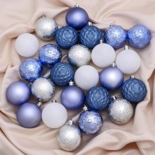 Set of balls plastic D-6 cm, 25 pcs 