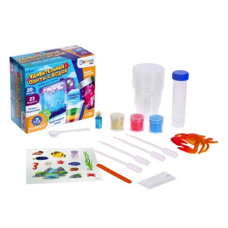 Set for experiments “amazing experiments with water”, 23 subjects, 20 experiments-1