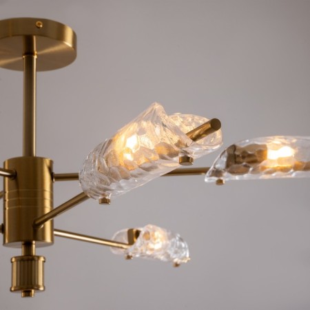 Freya FR5420CL-06BS BARET, 880x880x330 mm ceiling lamp, G9, 6x30W, brass color-6