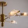 Freya FR5420CL-06BS BARET, 880x880x330 mm ceiling lamp, G9, 6x30W, brass color