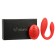 Vibrator for steam oats, flexible, silicone, remote control, burgundy