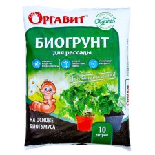 Soil based on biogumus Organovite for seedlings, 10 liters