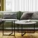 Majore Glass Coffee table, 800 × 800 × 390 mm, white Lacobel color