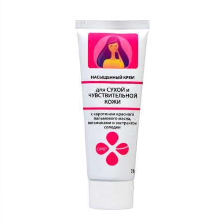 "Saturated" for dry and sensitive skin, 75 ml-1
