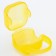 A container for storing and sterilizing children's nipples and dummy, yellow color