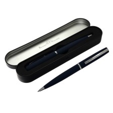 Switching handle, 1.0 mm, Bruno visconti sienna, blue rod, blue metal case, in a metal case