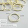 Rings for creativity (for photo albums) "gold" int. D = 3.5 cm external. D = 4 cm set 10 pcs