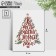Mini Postcard “Happy New Year!”, Christmas tree, 8 x 6cm, New Year