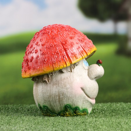Garden figure "Fat mushroom mushroom" 21x18cm-3