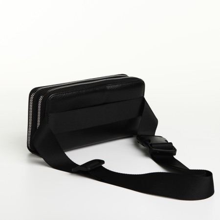 Men's purse-clate on the zipper Textura, black color-3