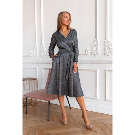 Women's dress, size 42, gray color 5583-2