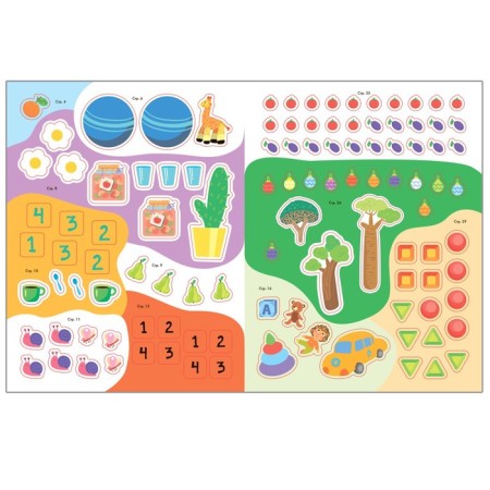 Activities with stickers. Set. 4+-8