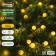 Garland “thread” 4.5 m with nozzles “balls”, IP44, dark thread, 30 LED, yellow glow, 2 modes, solar battery