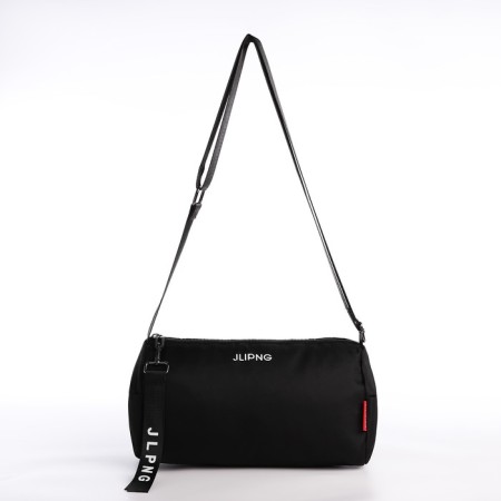 Youth bag with zipper, black color