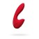 Unrealistic vibrator Sense Max, silicone, red, 16 cm