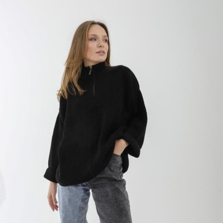 Female jumper SL, with a castle, 42-44, black