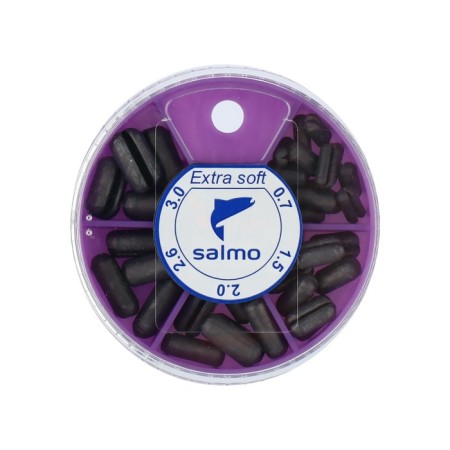 Sinker Salmo Extra Soft, set No. 3 Small, 5 sections, 0.7-3 g, 60 g