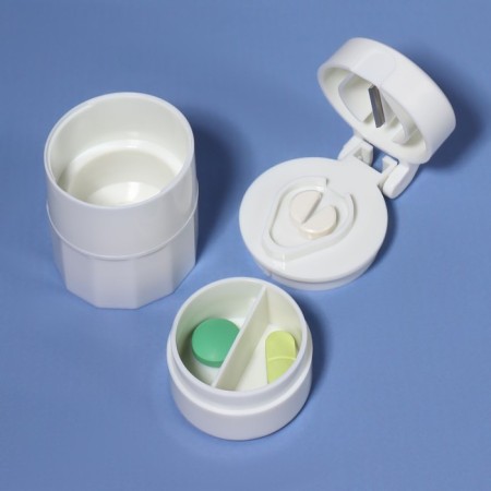 A tabletire with a tablet cut, a crush and a minzurka, d = 4 × 6.5 cm, white color-5