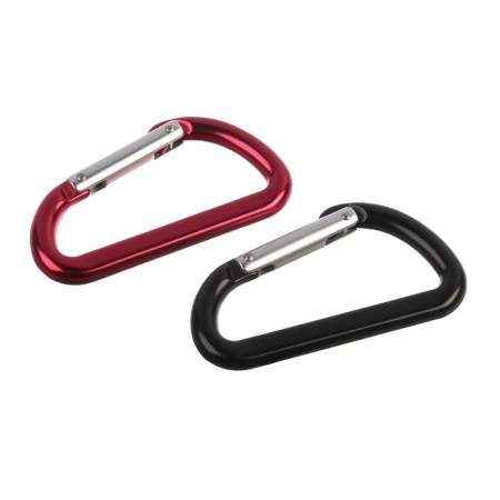 Carabiner with a latch, 7.5x4 cm, mix-6