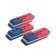 Blitz Eraser, beveled, combined, natural rubber, 42x14x8 mm