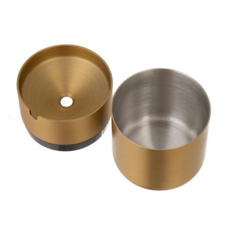 Ashtray for cigarettes and steaks "Light", 7 x 9.4 cm, gold-1