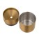 Ashtray for cigarettes and steaks "Light", 7 x 9.4 cm, gold