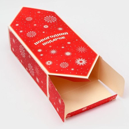 New Year. Gift box - New Year's Folding candy "New Year's gift", 18 x 28 x 10 cm.-2