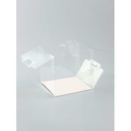 PVC box for desserts 13 x 13 x 13 cm-2