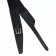 Women's belt, width 6 cm, buckle metal, black color